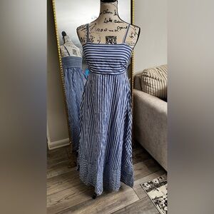 Japna Blue and White Dress